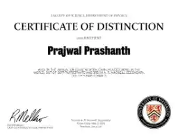 Sir Isaac Newton Exam Distinction Certificate