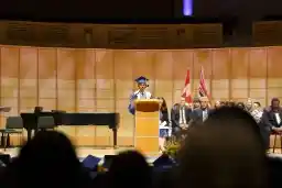I'm giving the Valedictorian speech!
