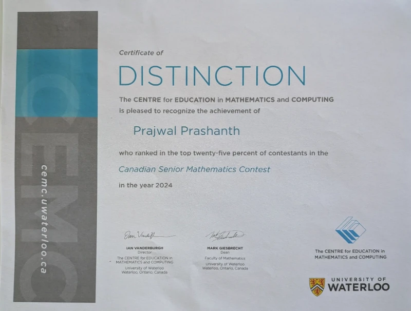 CSMC Certificate